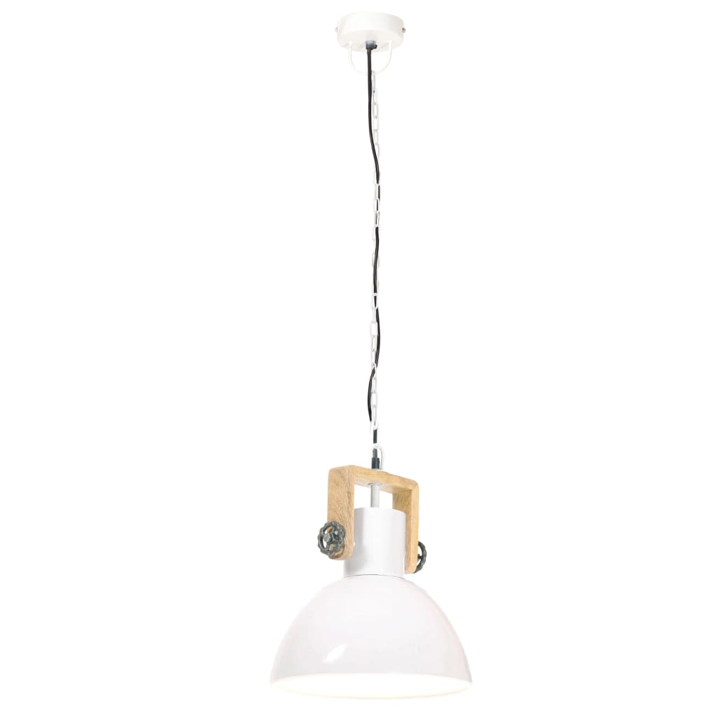 Lampada a Sospensione Industriale 25 W Bianca Rotonda 30 cm E27