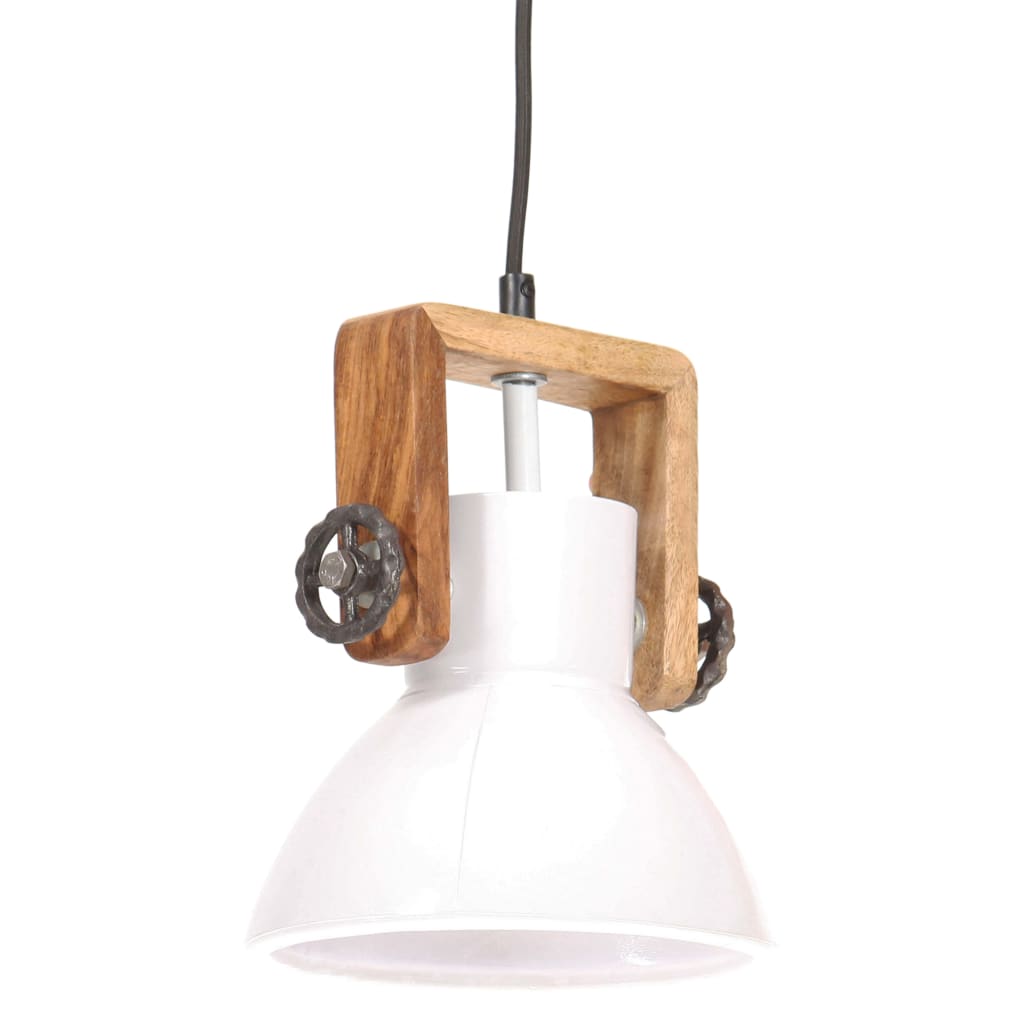 Lampada a Sospensione Industriale 25 W Bianca Rotonda 19 cm E27 | homemem39