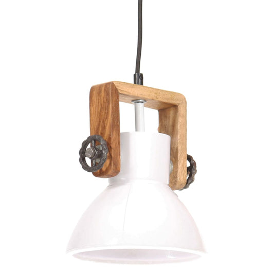 Lampada a Sospensione Industriale 25 W Bianca Rotonda 19 cm E27 | homemem39