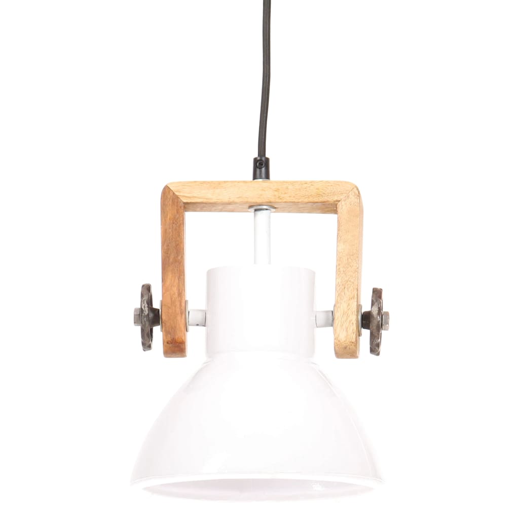 Lampada a Sospensione Industriale 25 W Bianca Rotonda 19 cm E27 | homemem39