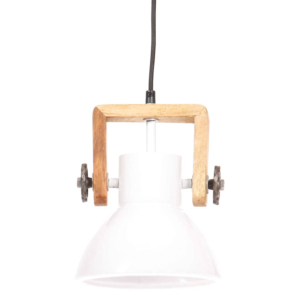Lampada a Sospensione Industriale 25 W Bianca Rotonda 19 cm E27