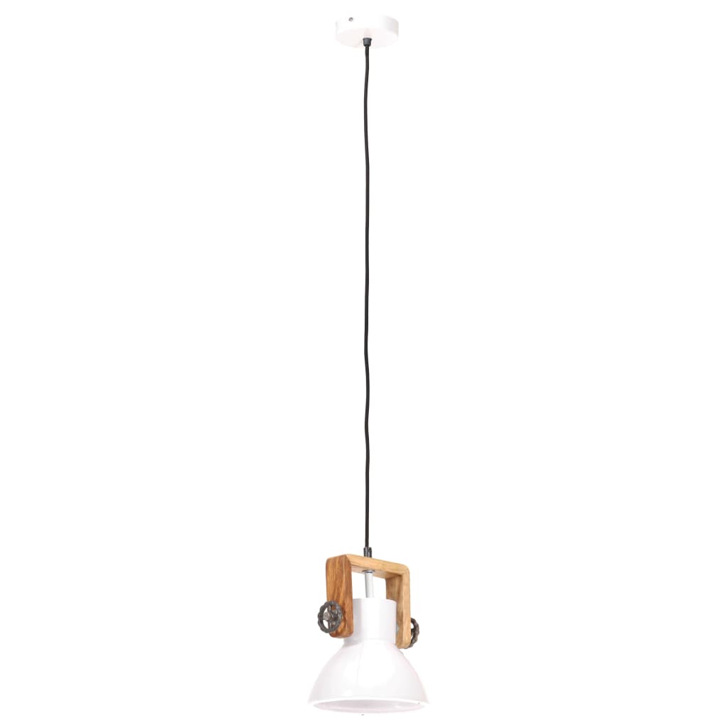 Lampada a Sospensione Industriale 25 W Bianca Rotonda 19 cm E27 | homemem39