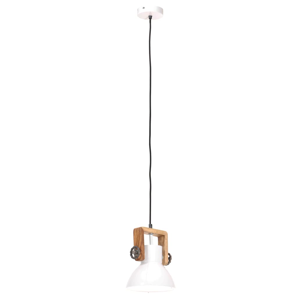 Lampada a Sospensione Industriale 25 W Bianca Rotonda 19 cm E27 | homemem39