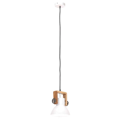 Lampada a Sospensione Industriale 25 W Bianca Rotonda 19 cm E27