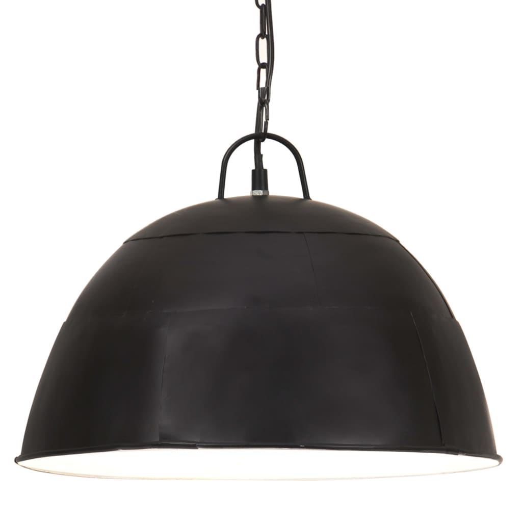 Lampada Industriale Vintage 25 W Nera Rotonda 40 cm E27 | homemem39