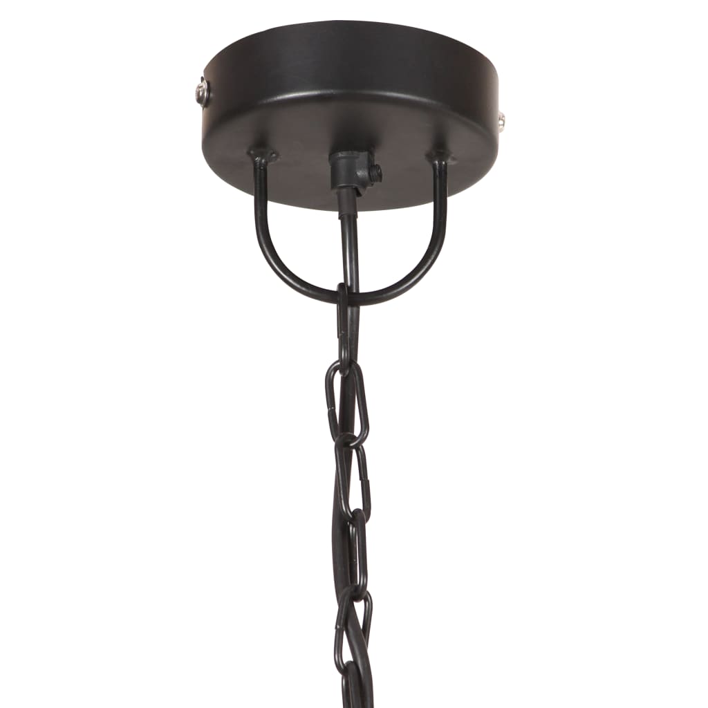 Lampada Industriale Vintage 25 W Nera Rotonda 40 cm E27 | homemem39
