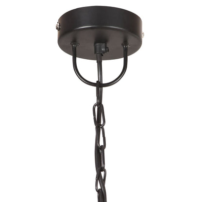 Lampada Industriale Vintage 25 W Nera Rotonda 40 cm E27 | homemem39