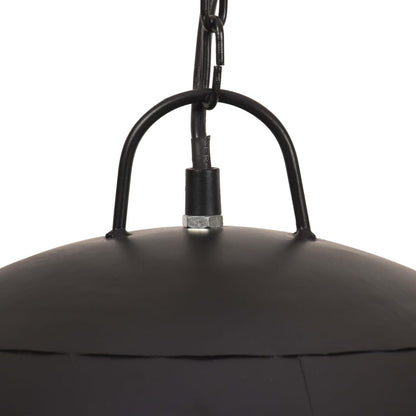 Lampada Industriale Vintage 25 W Nera Rotonda 40 cm E27 | homemem39