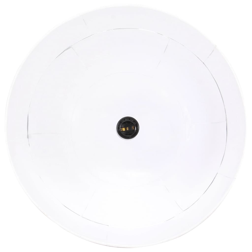 Lampada Industriale Vintage 25 W Bianca Rotonda 41 cm E27 - homemem39