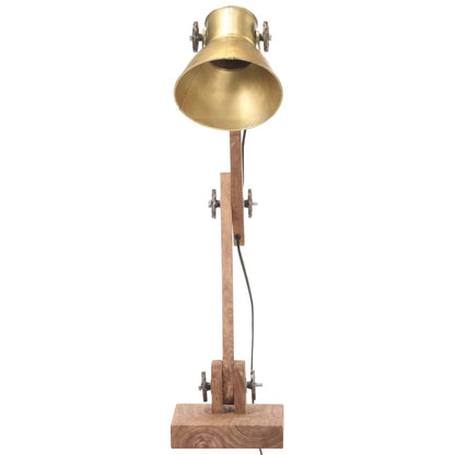 Lampada da Scrivania Industriale Ottone Rotonda 58x18x90 cm E27 | homemem39