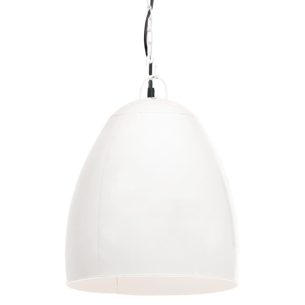 Lampada a Sospensione Industriale 25 W Bianca Rotonda 42 cm E27 - homemem39
