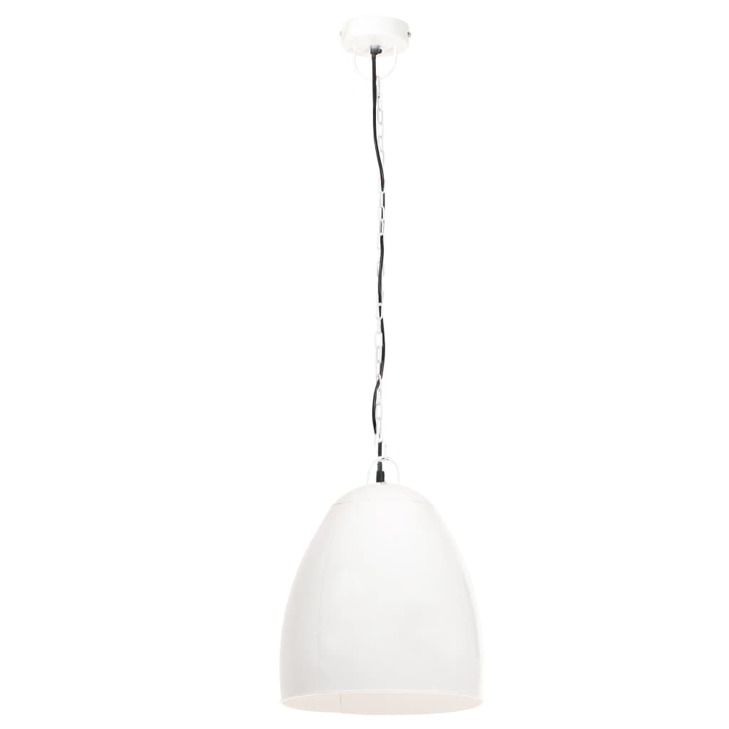 Lampada a Sospensione Industriale 25 W Bianca Rotonda 42 cm E27 - homemem39