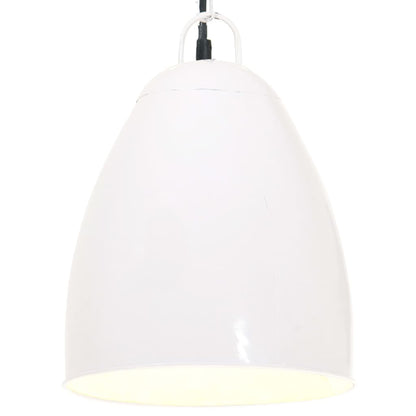 Lampada a Sospensione Industriale 25 W Bianca Rotonda 32 cm E27