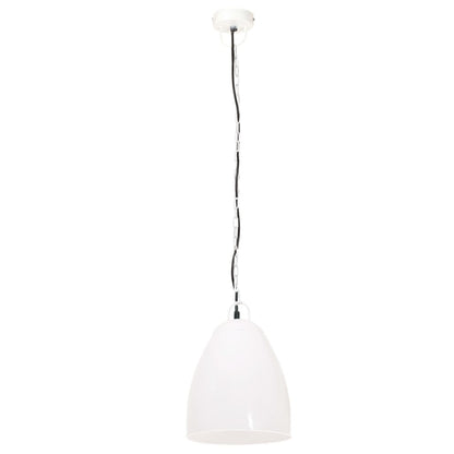 Lampada a Sospensione Industriale 25 W Bianca Rotonda 32 cm E27