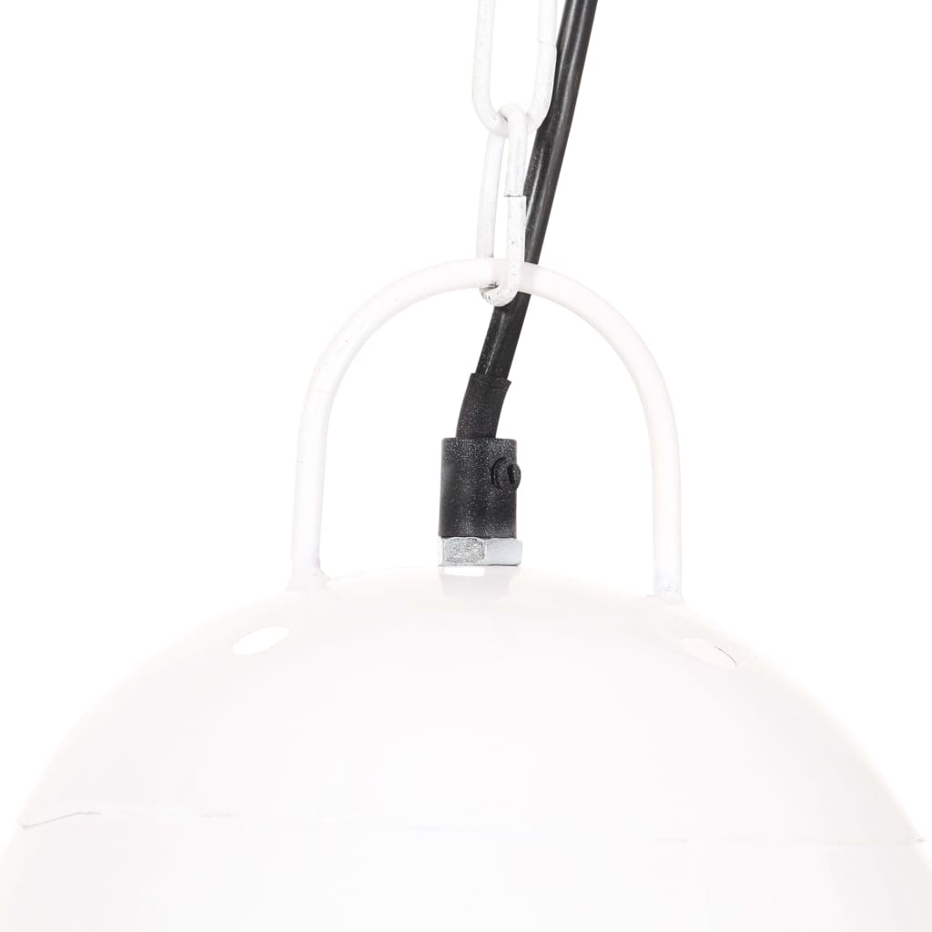 Lampada a Sospensione Industriale 25 W Bianca Rotonda 32 cm E27