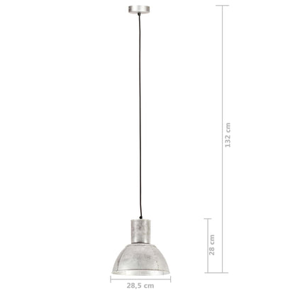 Lampada a Sospensione 25 W Argento Rotonda 28,5 cm E27