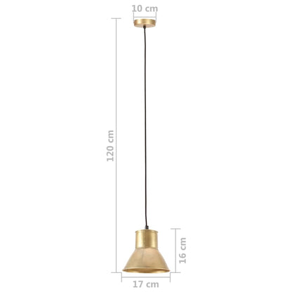 Lampada a Sospensione 25 W Ottone Rotonda 17 cm E27