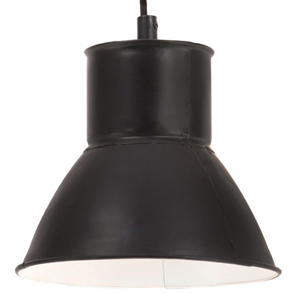 Lampada a Sospensione 25 W Nera Rotonda 17 cm E27 | homemem39
