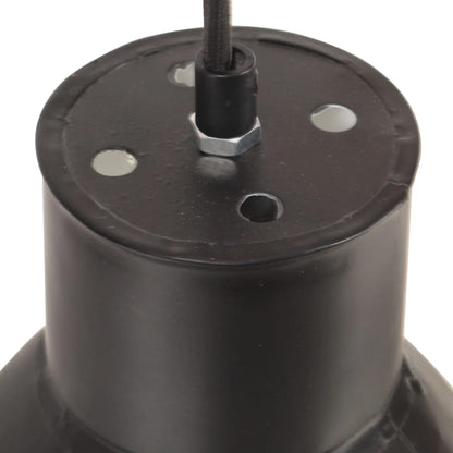 Lampada a Sospensione 25 W Nera Rotonda 17 cm E27 | homemem39