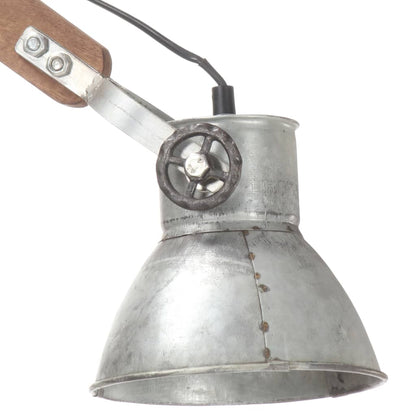 Lampada da Parete Stile Industriale Argento Rotonda E27 - homemem39