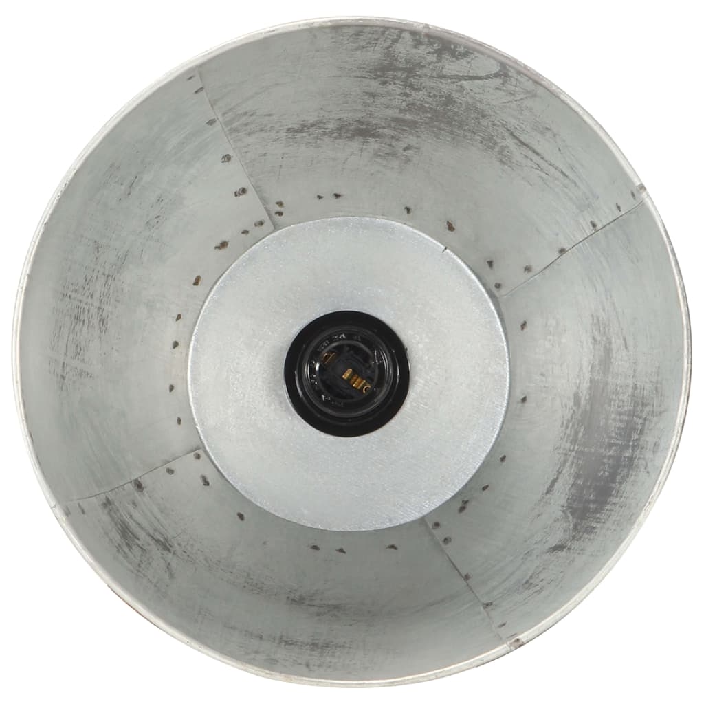 Lampade da Pavimento 3 pz Argento E27 in Massello di Mango - homemem39