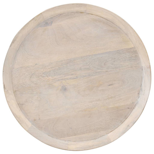 Tavolino di Servizio Ø60x75 cm in Legno Massello di Mango | homemem39