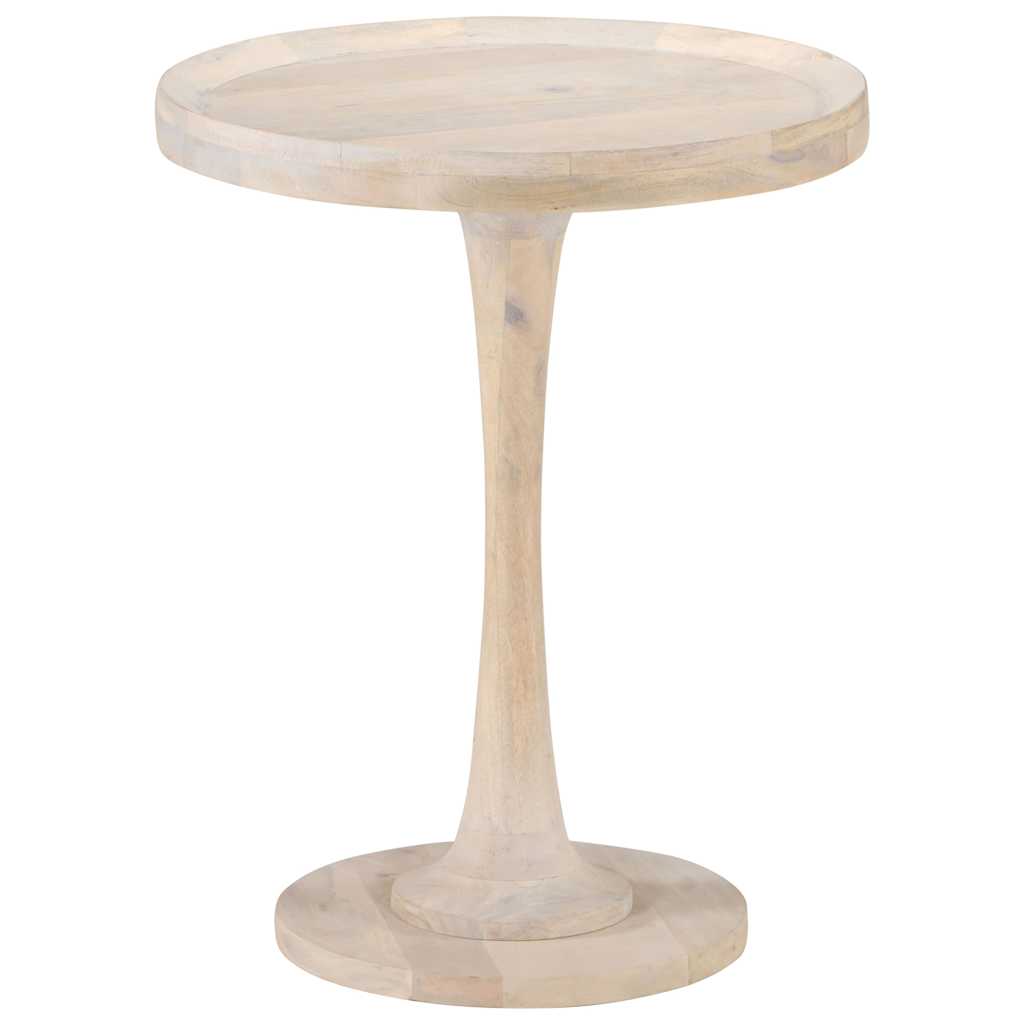 Tavolino di Servizio Ø60x75 cm in Legno Massello di Mango