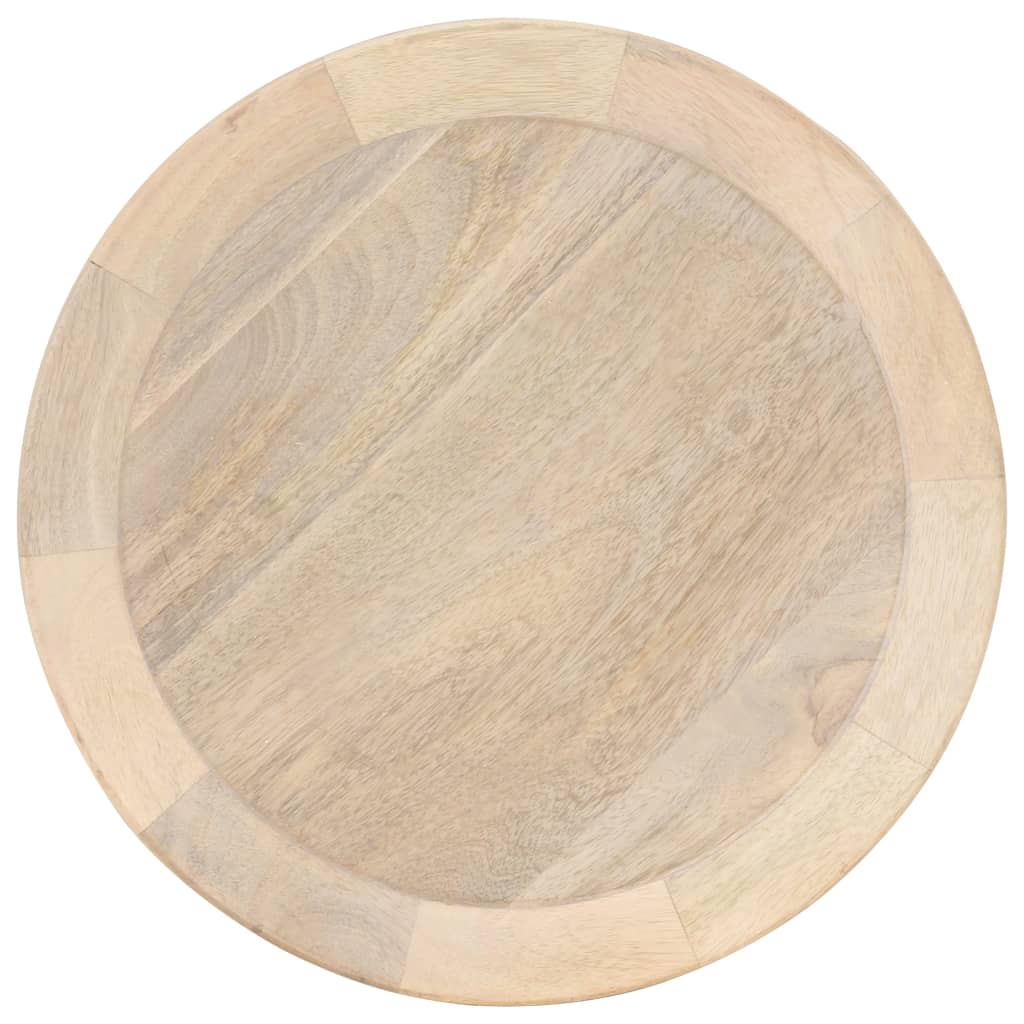 Tavolino di Servizio Ø40x45 cm in Legno Massello di Mango | homemem39