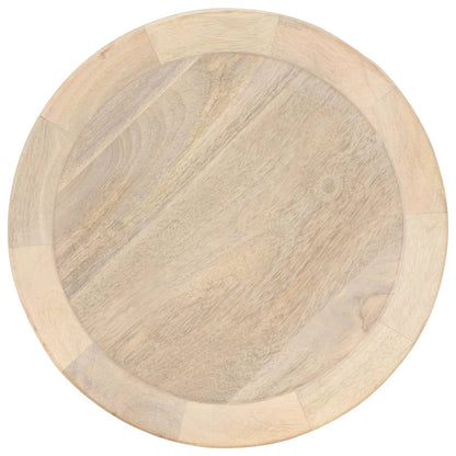 Tavolino di Servizio Ø40x45 cm in Legno Massello di Mango | homemem39