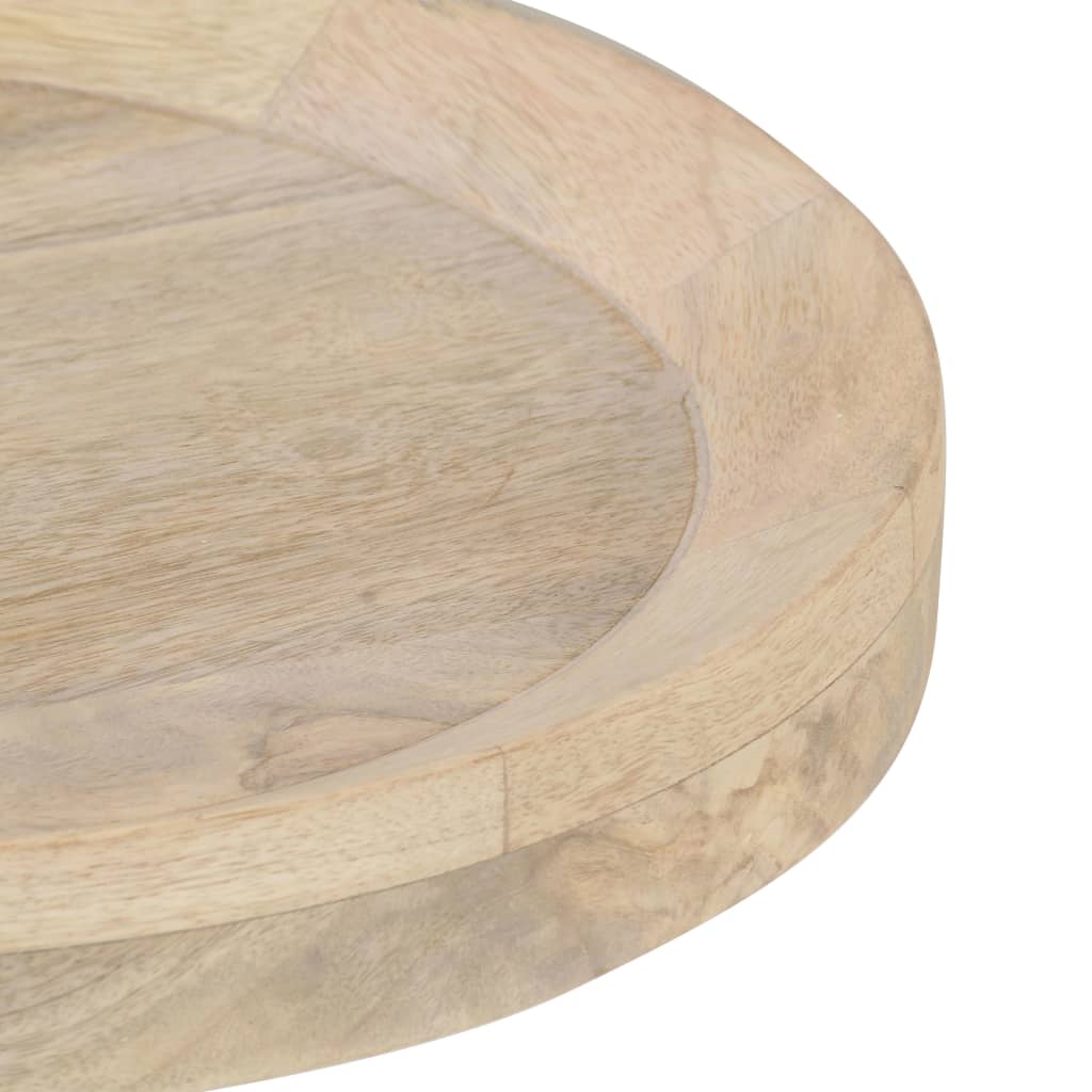 Tavolino di Servizio Ø40x45 cm in Legno Massello di Mango | homemem39