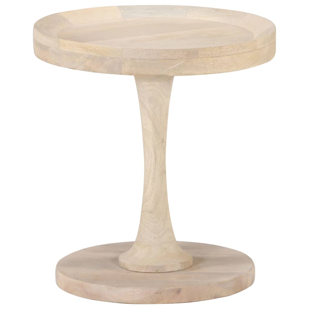 Tavolino di Servizio Ø40x45 cm in Legno Massello di Mango | homemem39