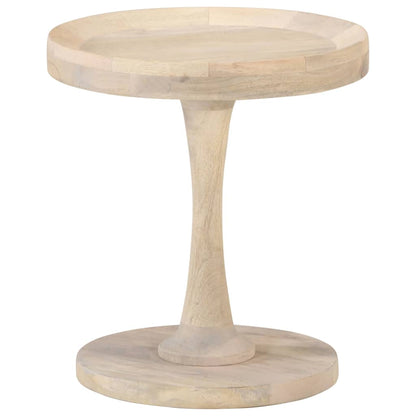 Tavolino di Servizio Ø40x45 cm in Legno Massello di Mango | homemem39