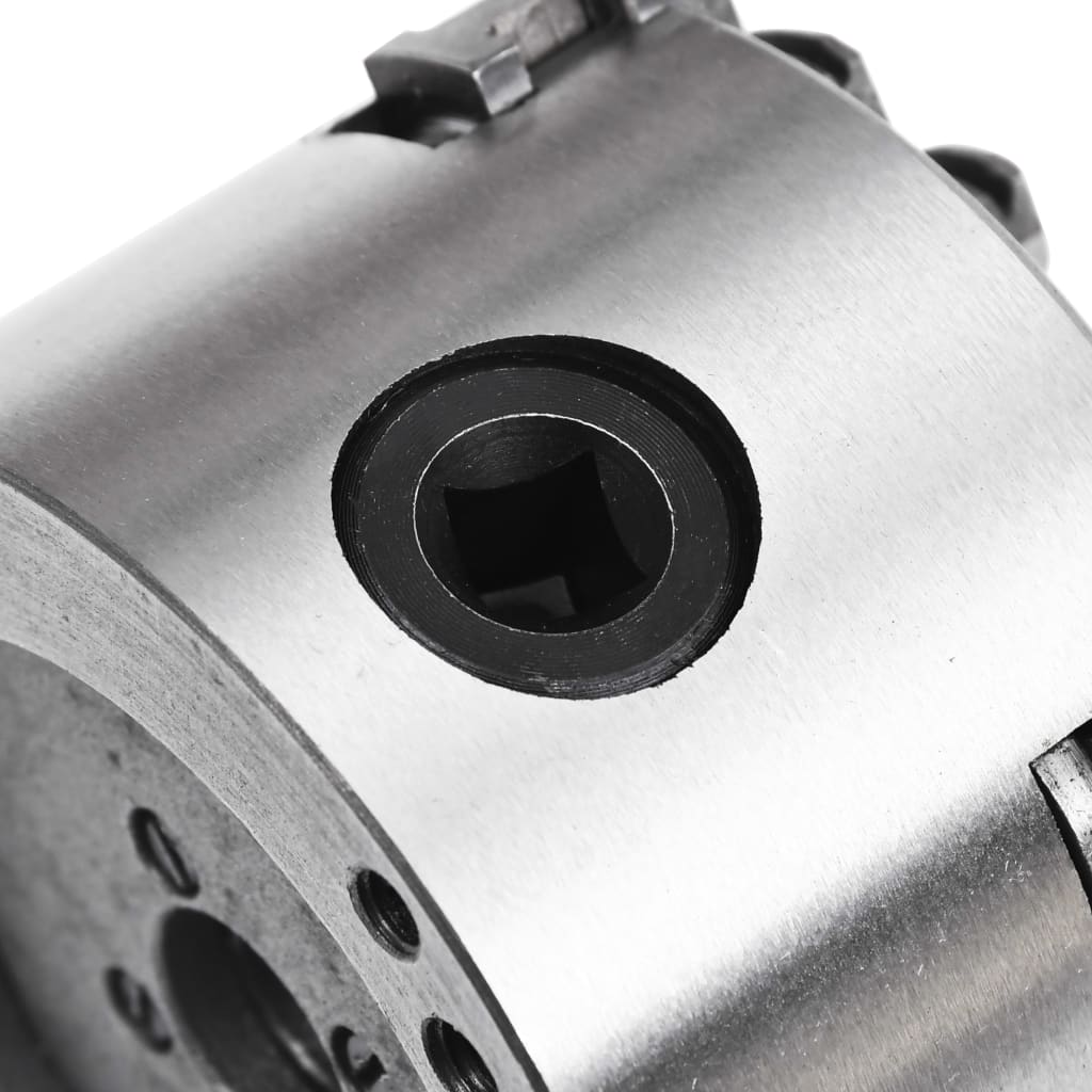 Mandrino per Tornio a 4 Griffe Autocentrante 80 mm in Acciaio - homemem39