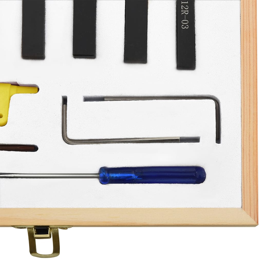 Set di Utensili Indicizzabili per Tornitura 12 pz 8x8 mm 70 mm - homemem39