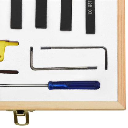 Set di Utensili Indicizzabili per Tornitura 12 pz 8x8 mm 70 mm - homemem39