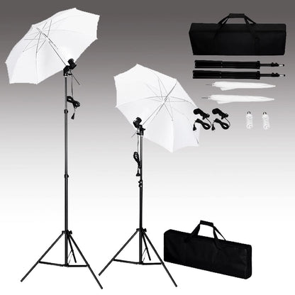 Kit Studio Fotografico con Fondali Luci e Ombrelli - homemem39