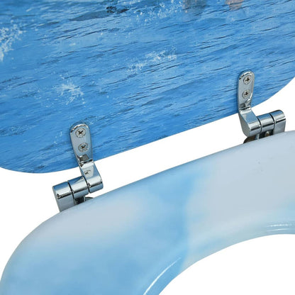 Tavoletta WC con Coperchio MDF Design Pinguino - homemem39