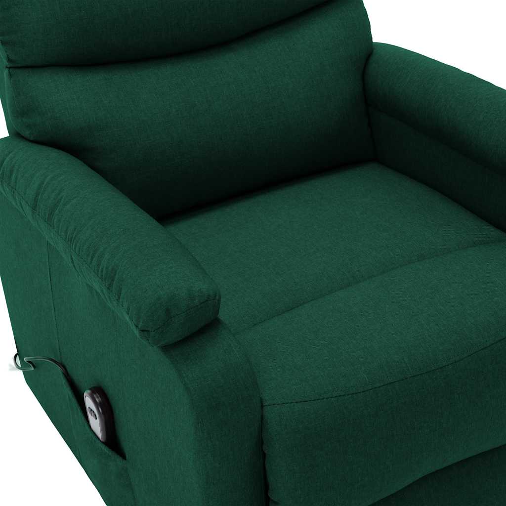 Poltrona Alzapersona Verde Scuro Tessuto