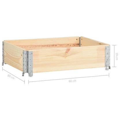 Fioriera Rialzata 60x80 cm in Legno Massello di Pino | homemem39