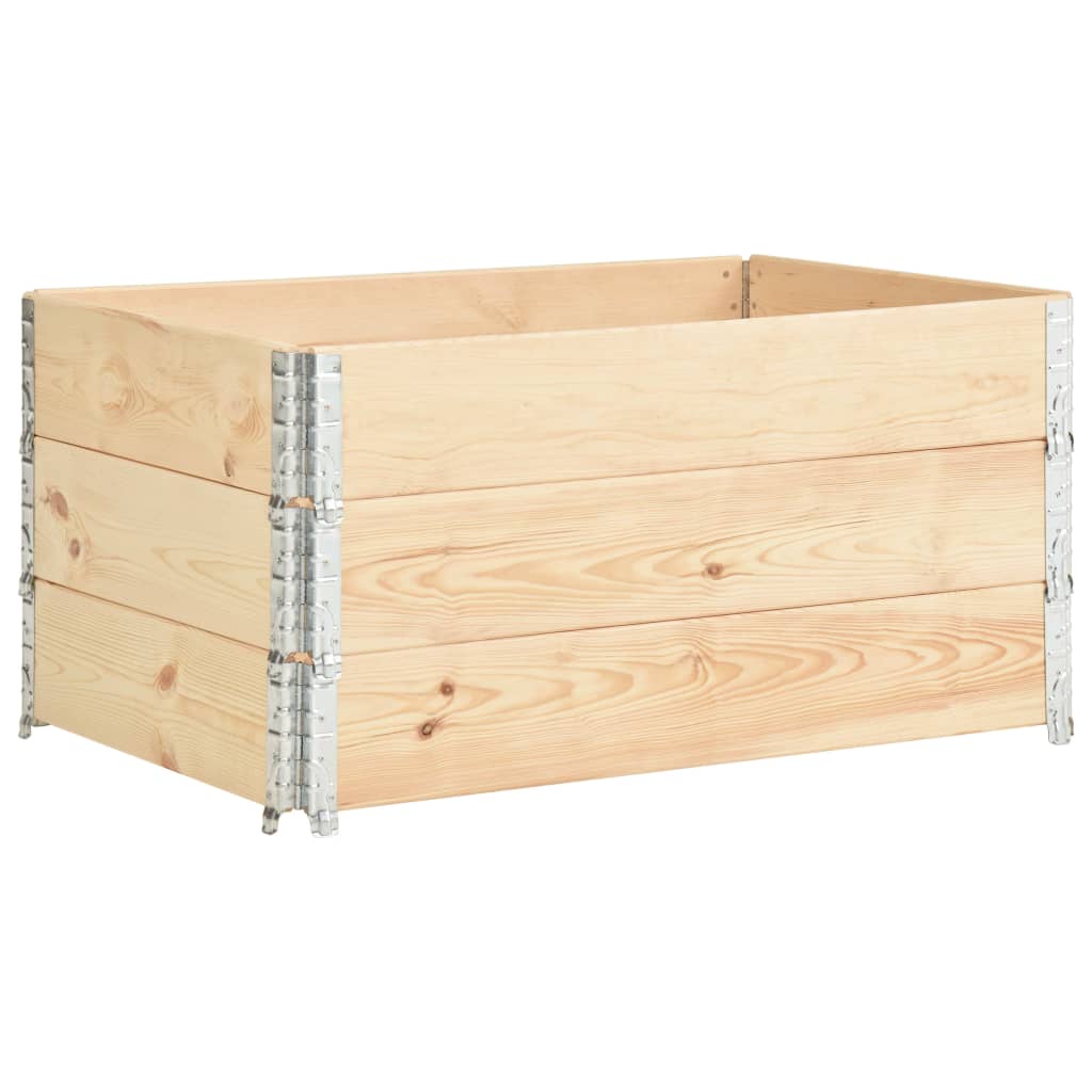 Fioriere Rialzate 3 pz 80x120 cm in Legno Massello di Pino | homemem39