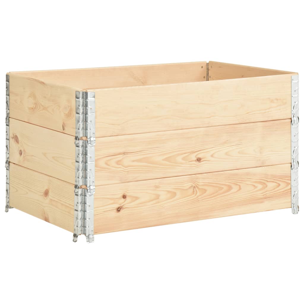 Fioriere Rialzate 3 pz 50x100 cm in Legno Massello di Pino | homemem39