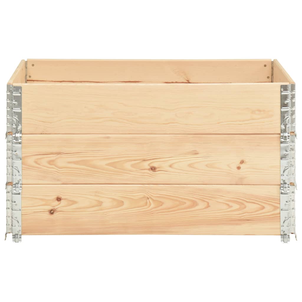 Fioriere Rialzate 3 pz 50x100 cm in Legno Massello di Pino | homemem39