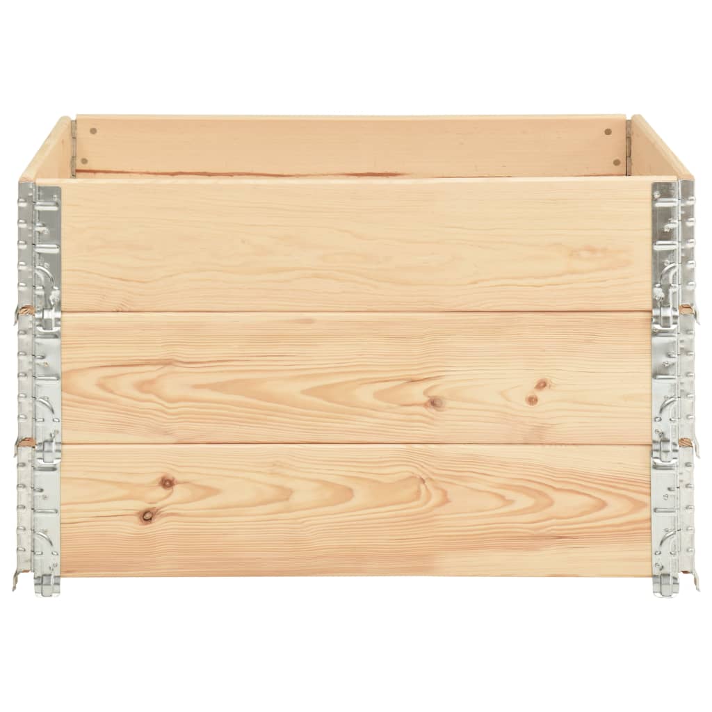 Fioriere Rialzate 3 pz 100x100 cm in Legno Massello di Pino | homemem39