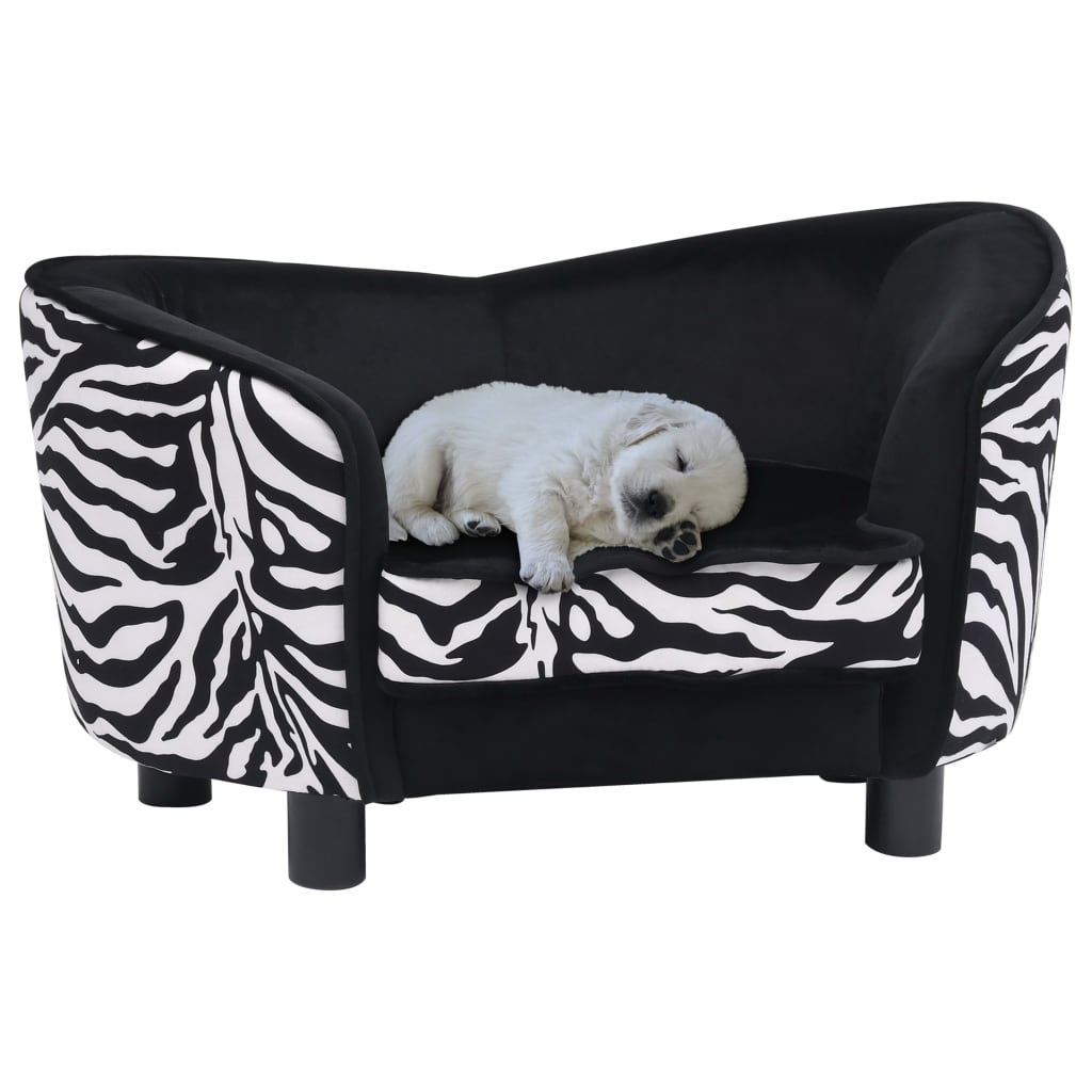 Divano per Cani Nero 68x38x38 cm in Peluche - homemem39