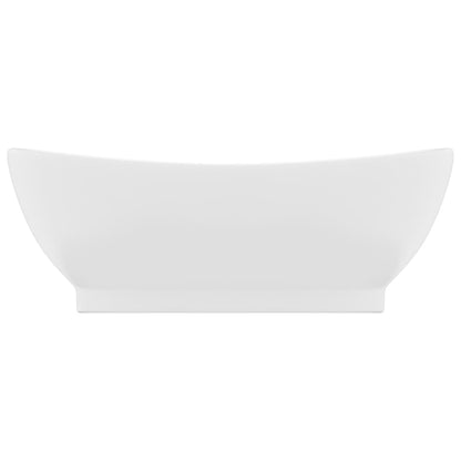 Lavandino con Troppopieno Ovale Bianco Opaco 58,5x39cm Ceramica - homemem39