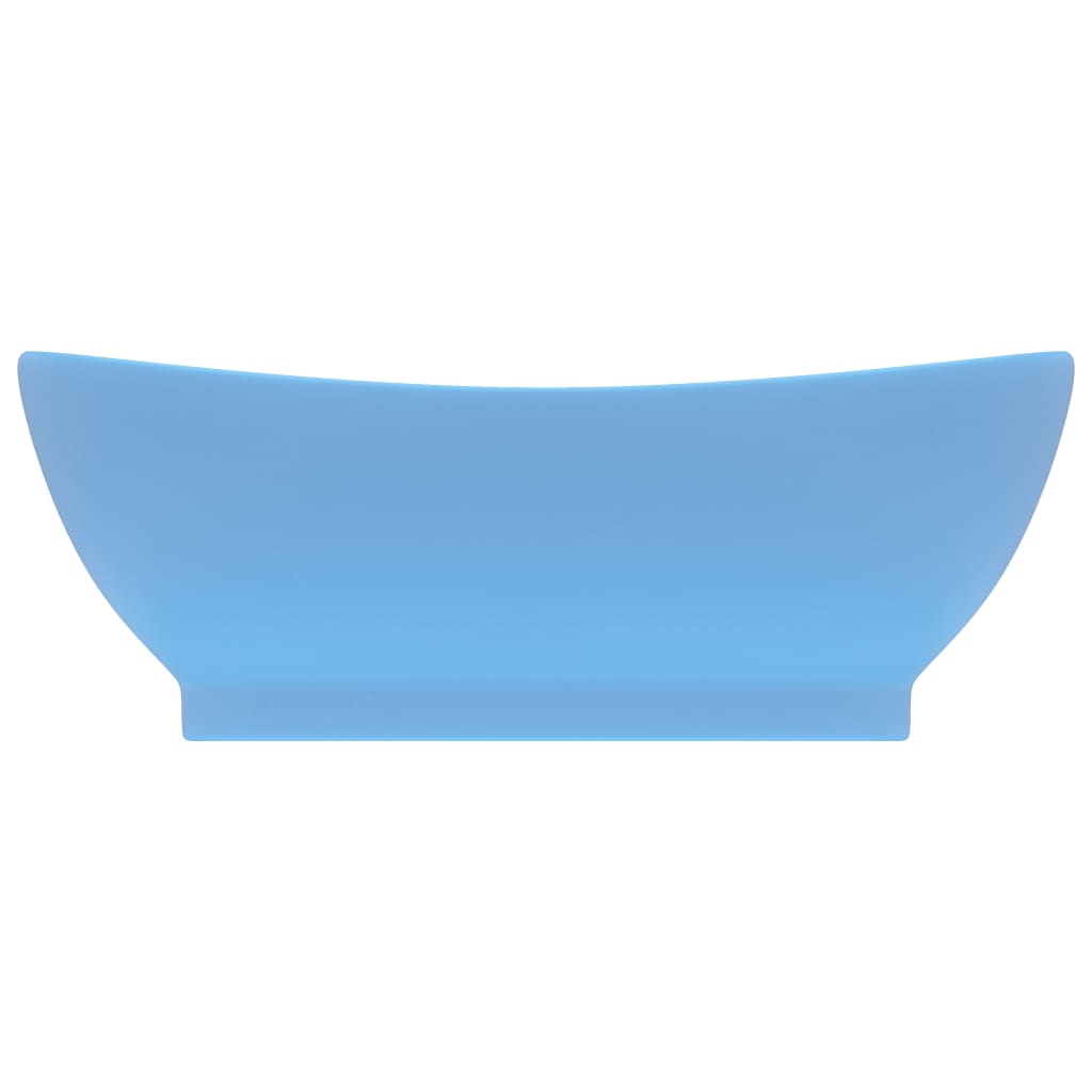 Lavabo con Troppopieno Ovale Azzurro Opaco 58,5x39 cm Ceramica - homemem39