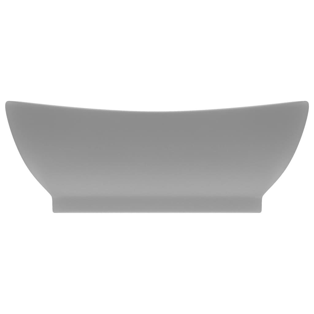 Lavabo con Troppopieno Ovale Turchese Grigio 58,5x39 cm Ceramica - homemem39