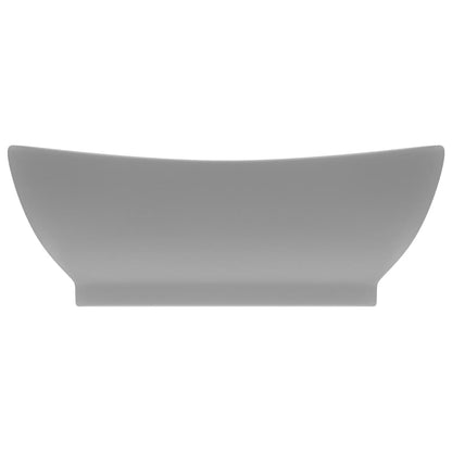 Lavabo con Troppopieno Ovale Turchese Grigio 58,5x39 cm Ceramica - homemem39