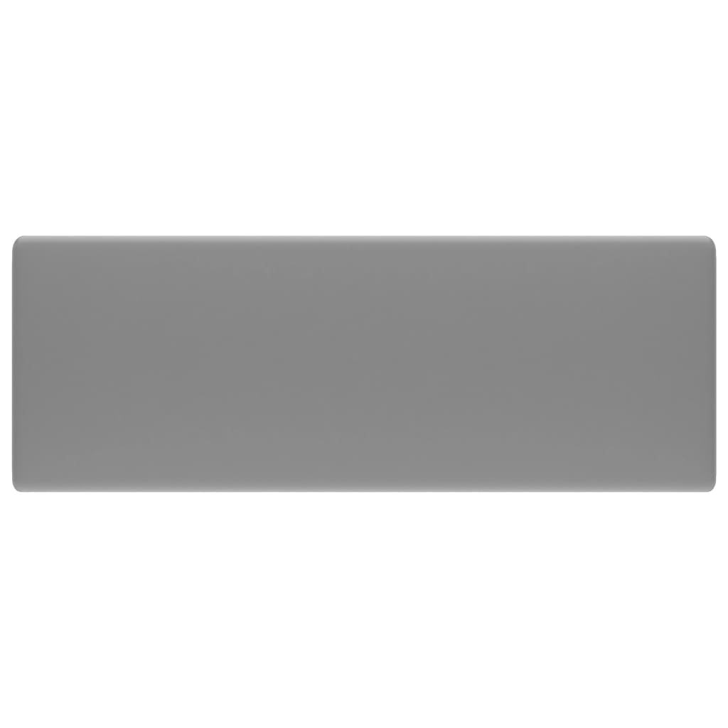 Lavabo con Troppopieno Cubico Grigio Opaco 41x41 cm in Ceramica - homemem39