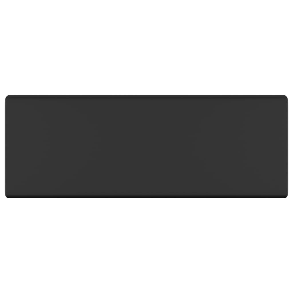 Lavabo Troppopieno Quadrato Nero Opaco 41x41cm Ceramica - homemem39